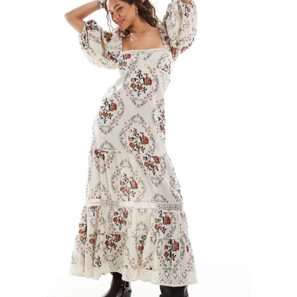 Free People All The Attitude Maxi in Ivory Medium - Picture 1 of 13